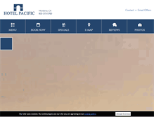 Tablet Screenshot of hotelpacific.com